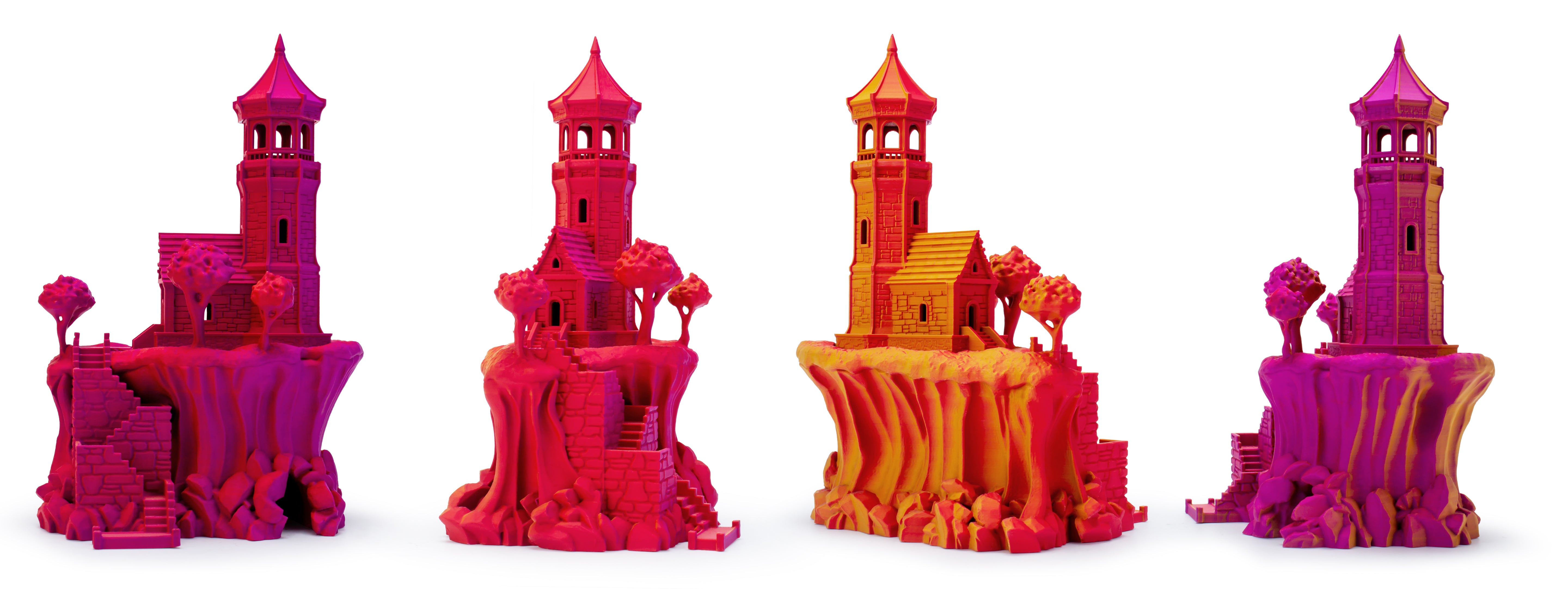 Tri-colour Matt PLA - Afterglow