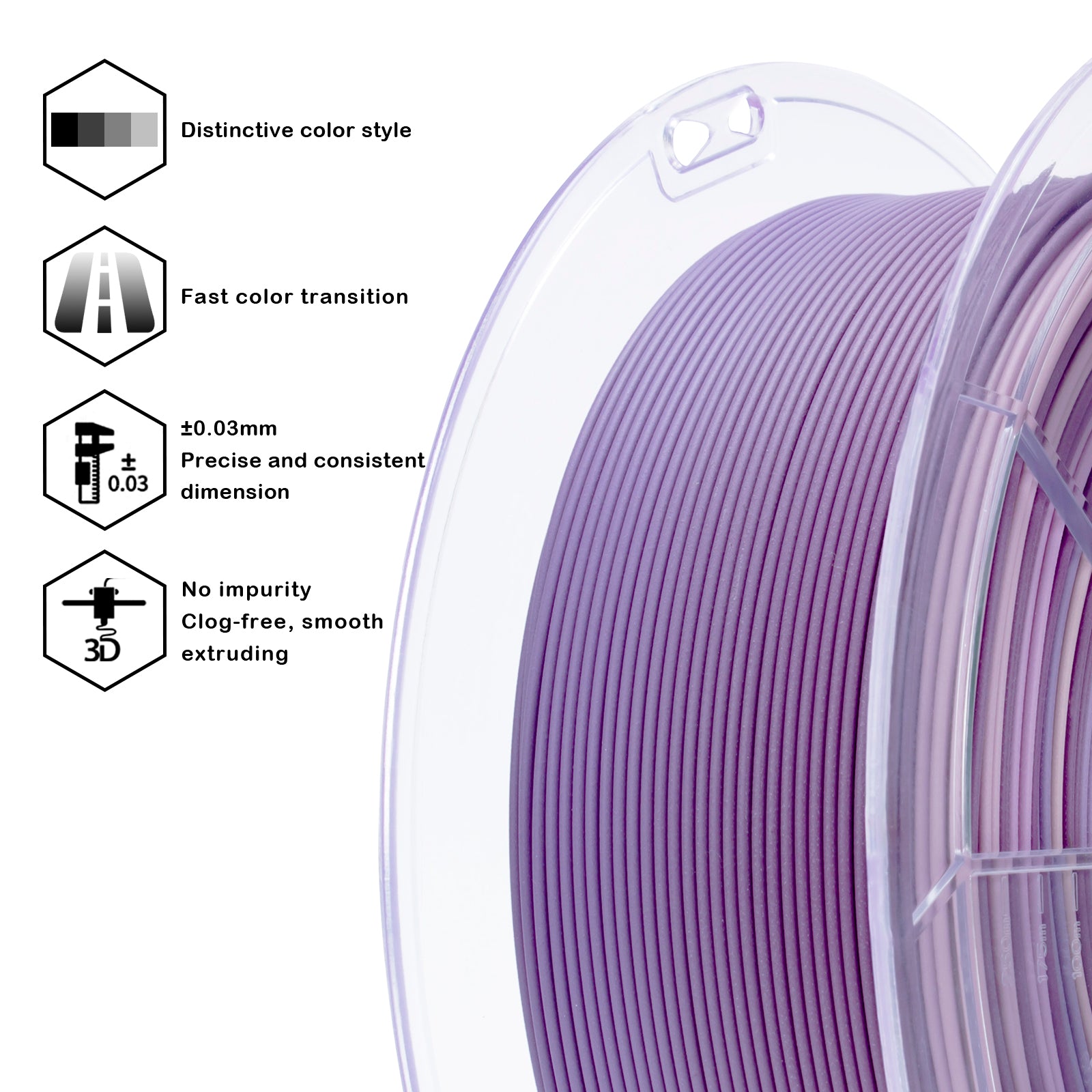 X3D Pro FAST Gradient Matt PLA - Purple Veil