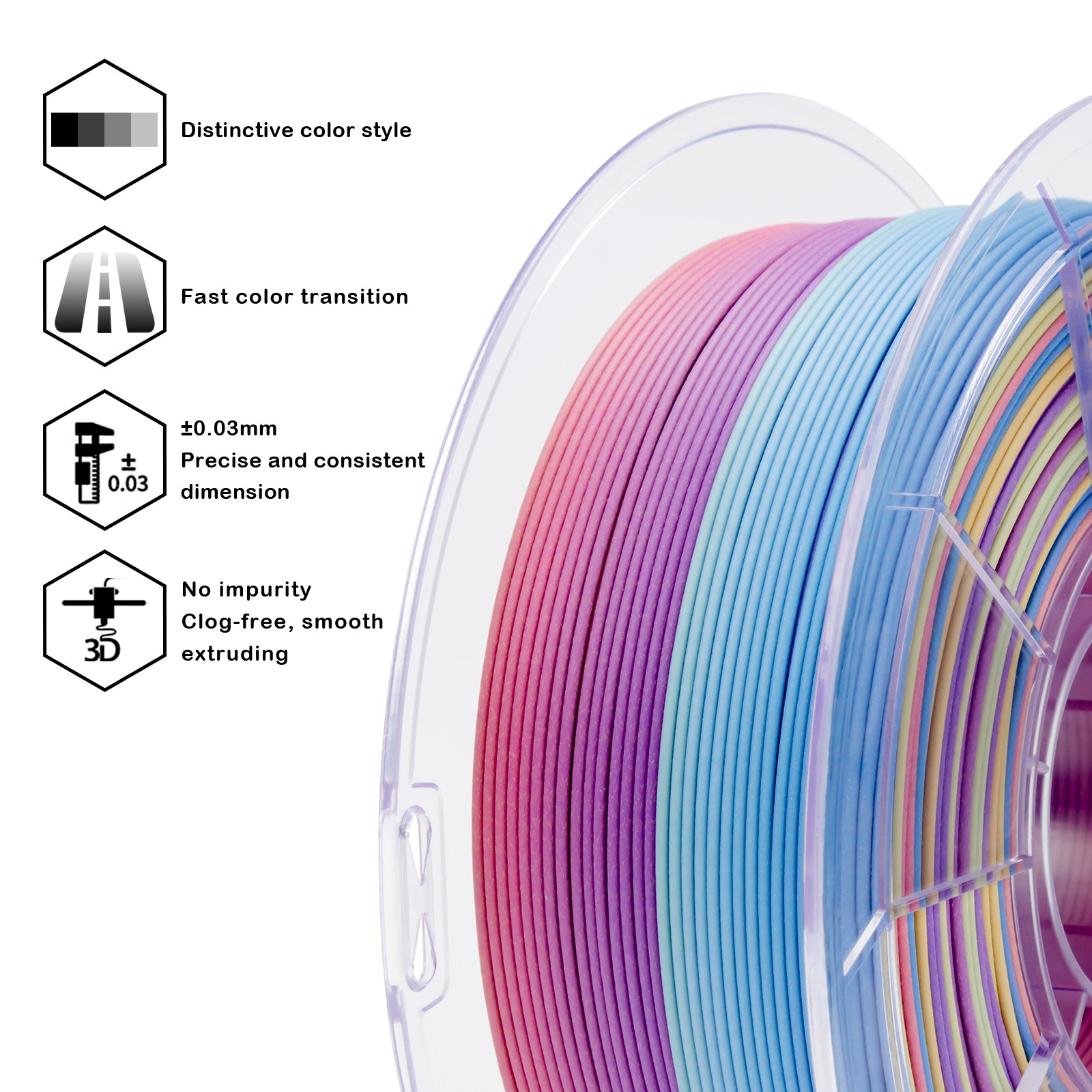 X3D Pro FAST Gradient Matt PLA - Vibrant Coral