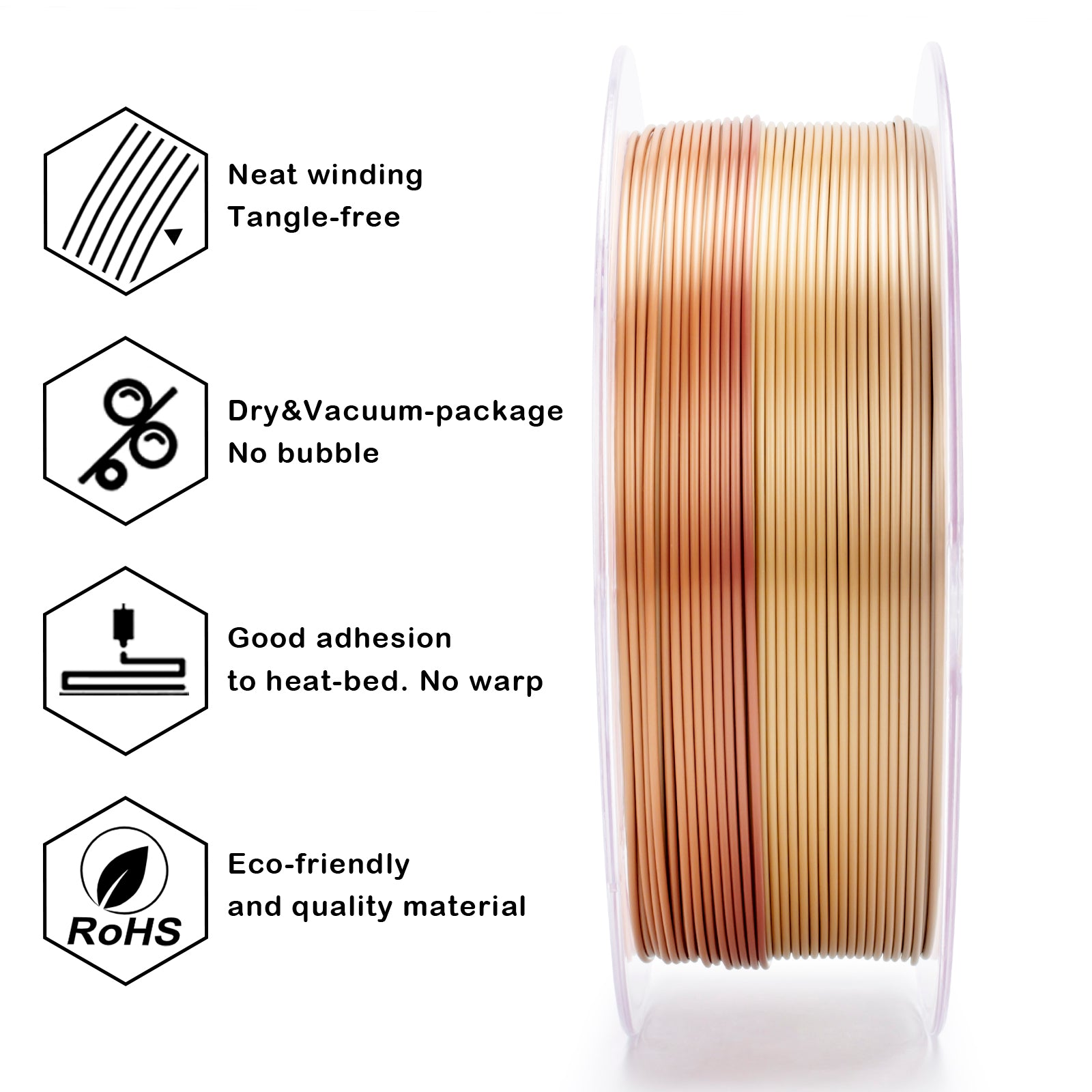 X3D Pro Gradient Silk PLA - Ember