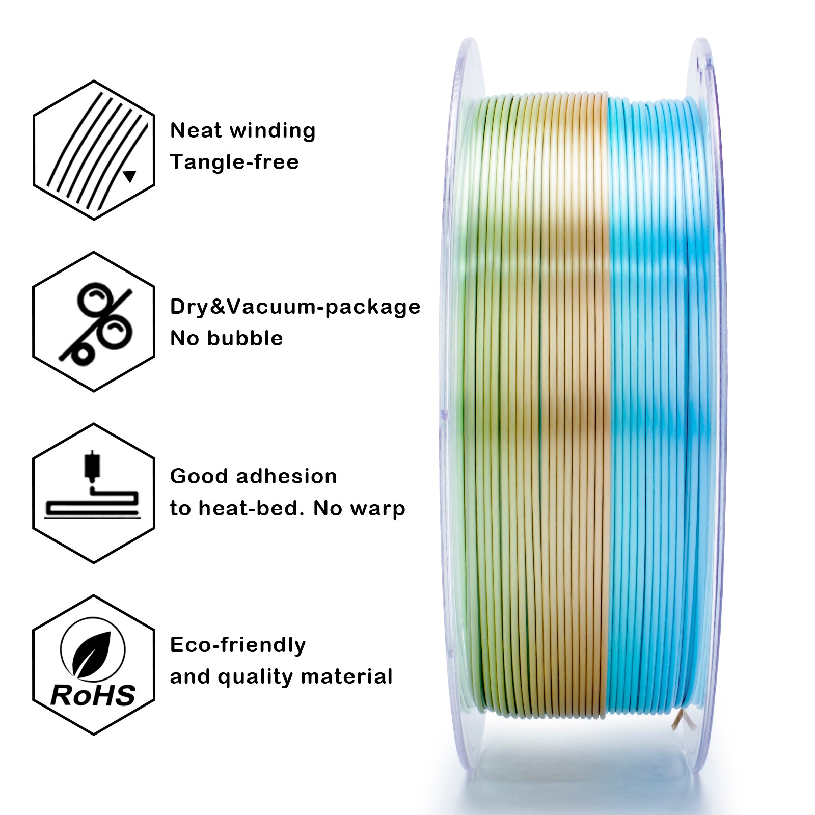 X3D Pro Gradient Silk PLA - Forest Gleam