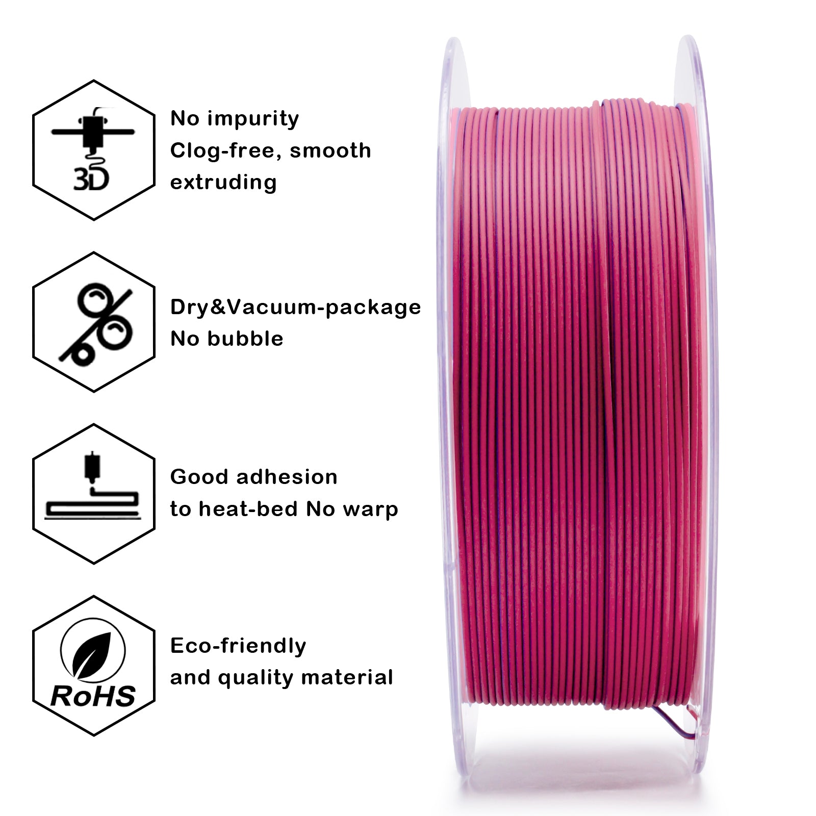 Tri-colour Matt PLA - Frosted Berry