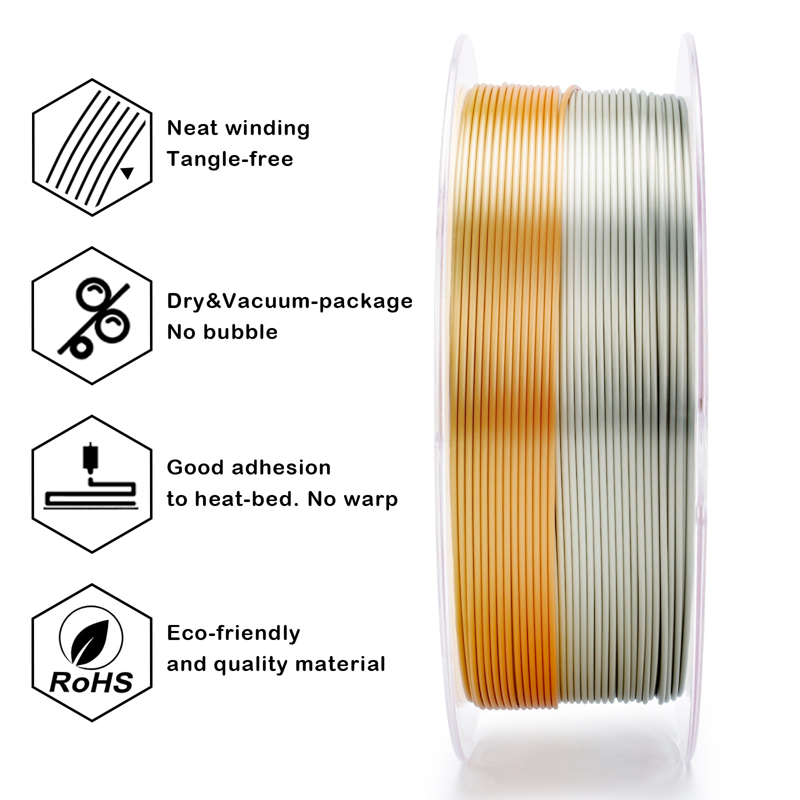 X3D Pro Gradient Silk PLA - Metallic Fusion