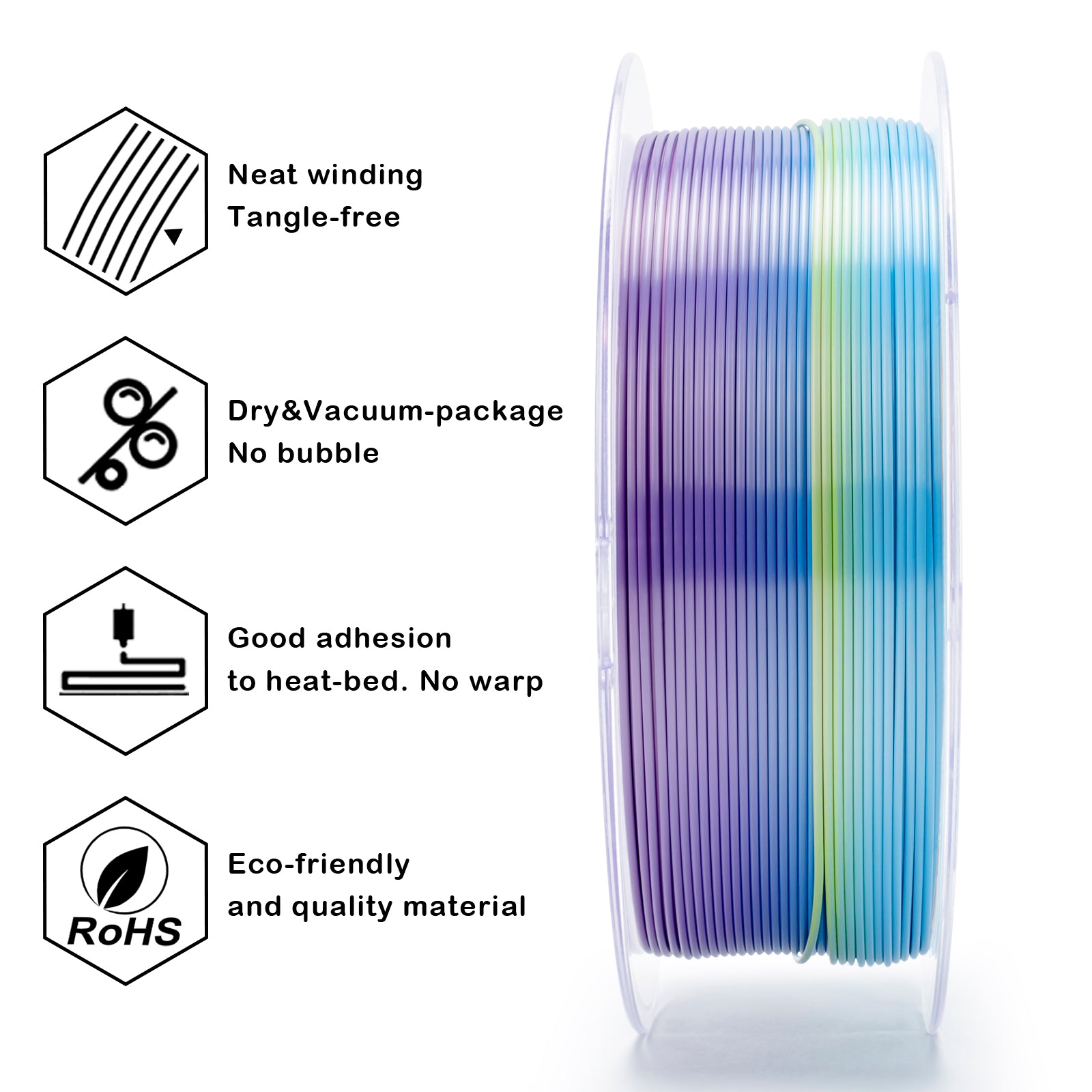 X3D Pro Gradient Silk PLA - Iridescent Prism