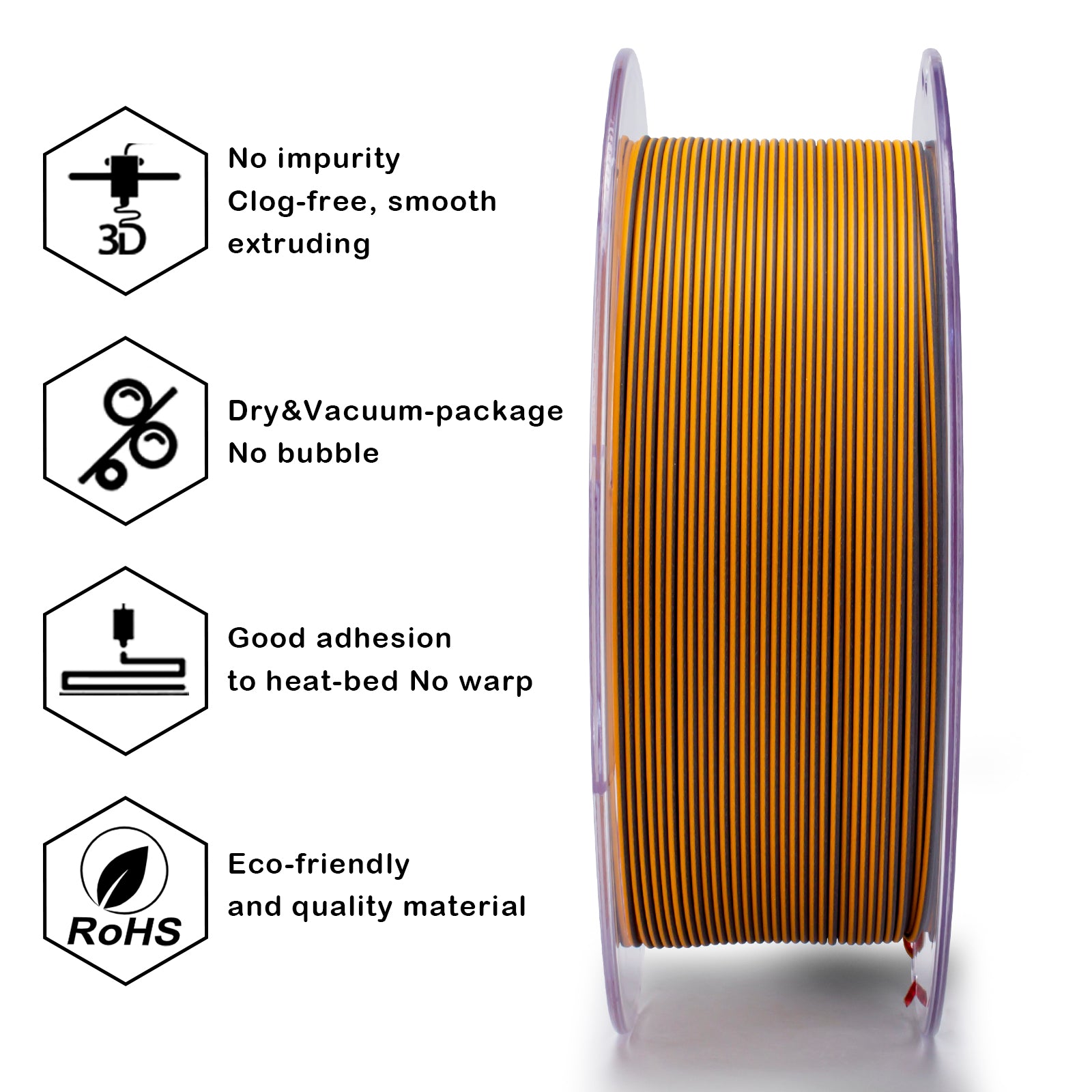 Tri-colour Matt PLA - Volcano