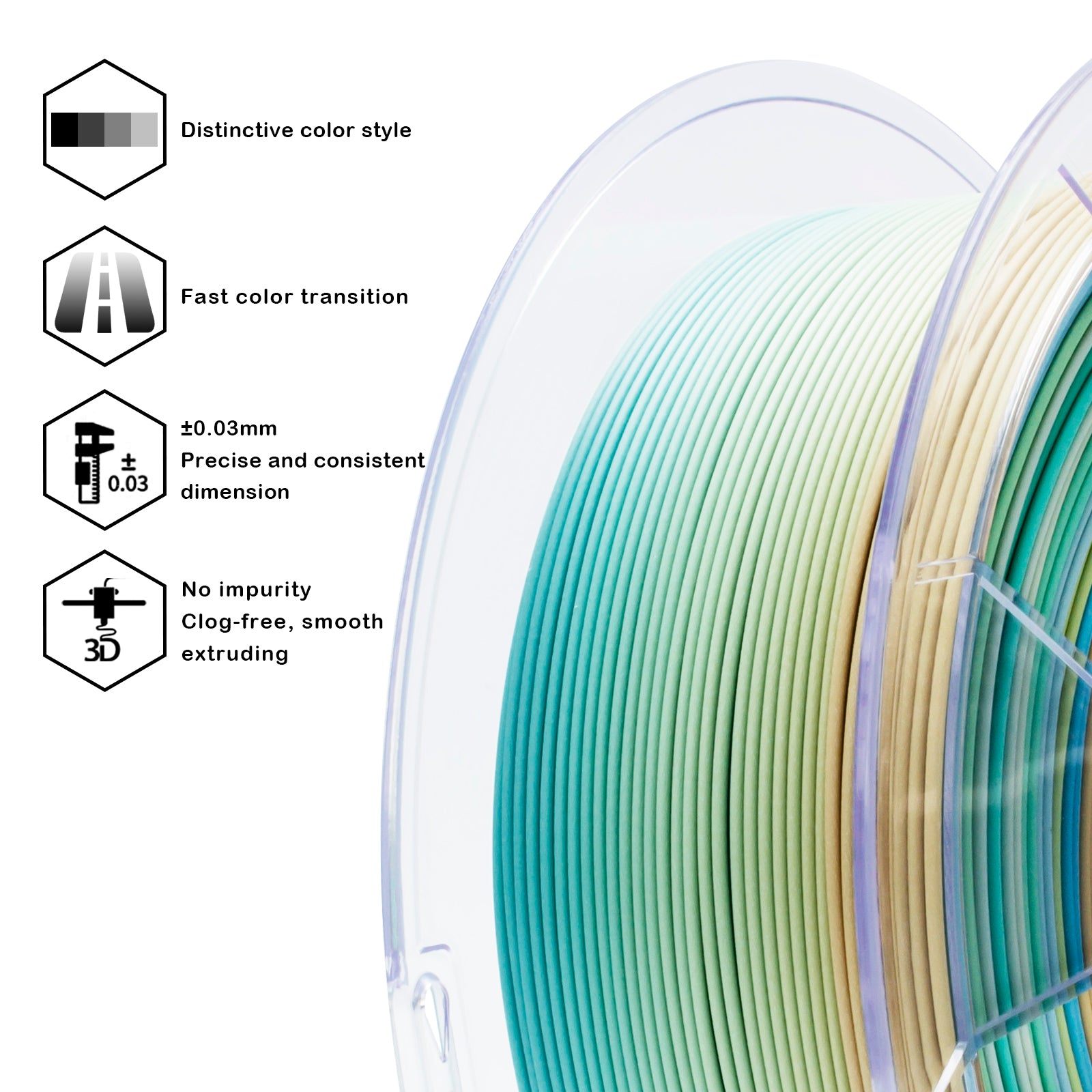X3D Pro FAST Gradient Matt PLA - Beach
