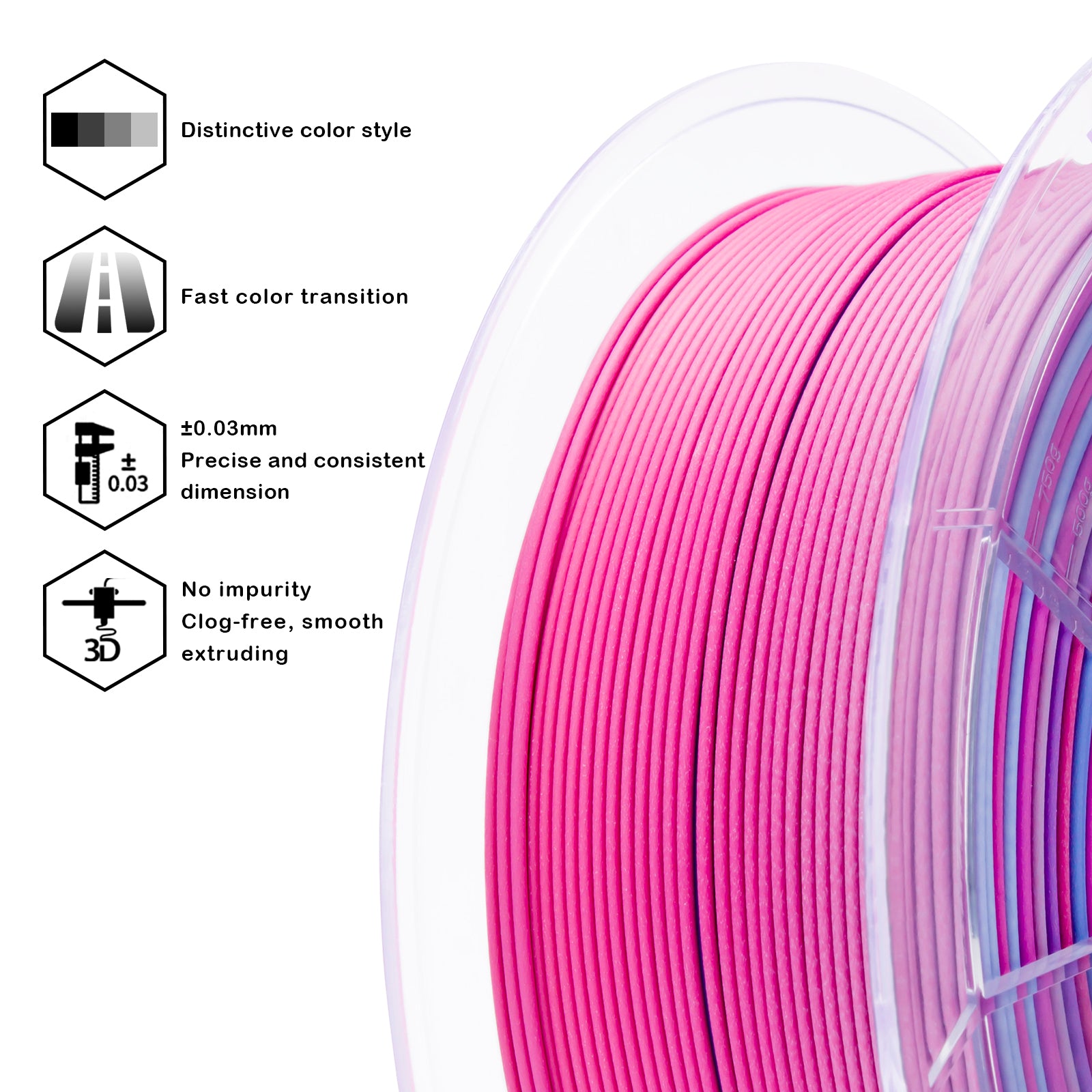 X3D Pro FAST Gradient Matt PLA - Dreamy Dusk