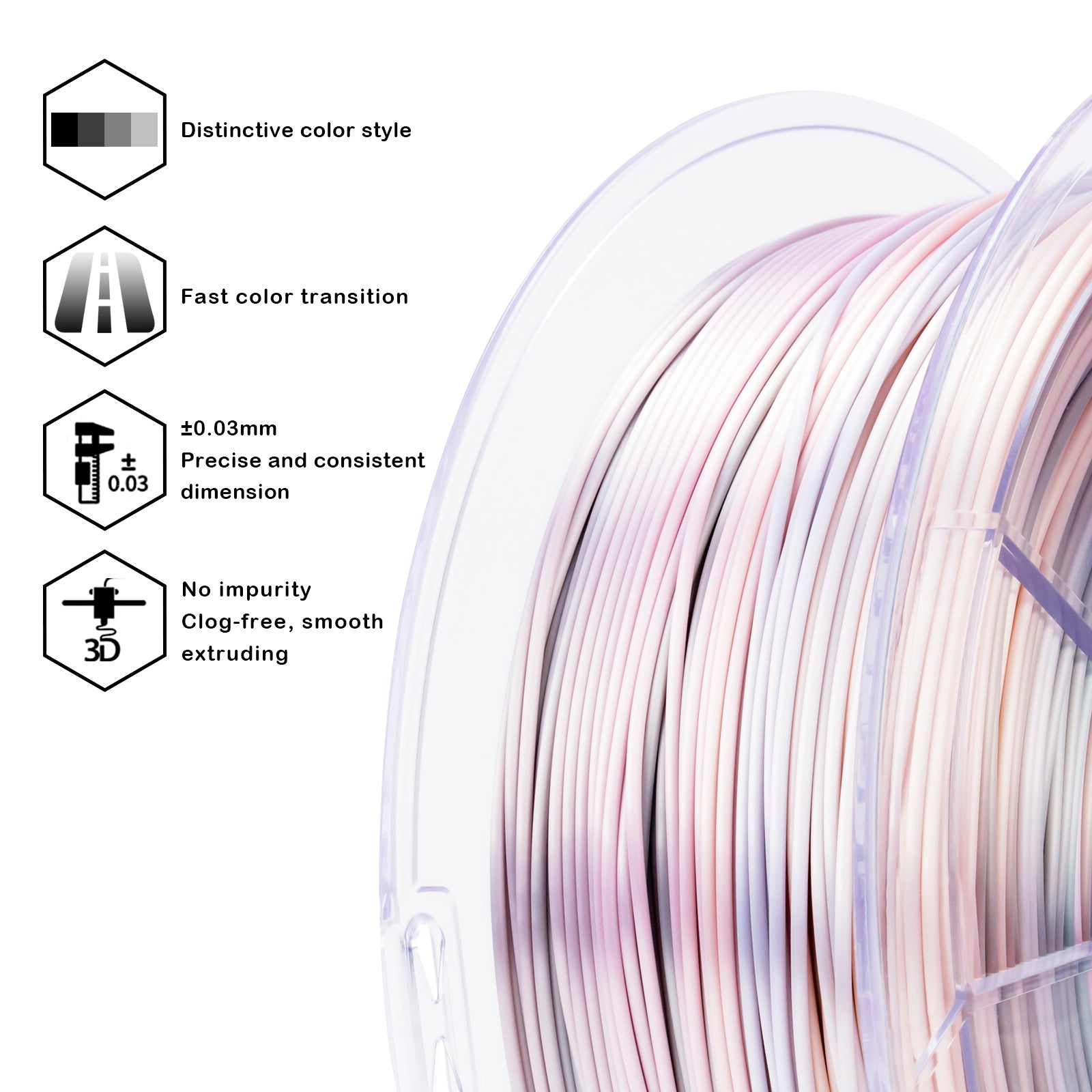X3D Pro Gradient Silk PLA - Earth Tone