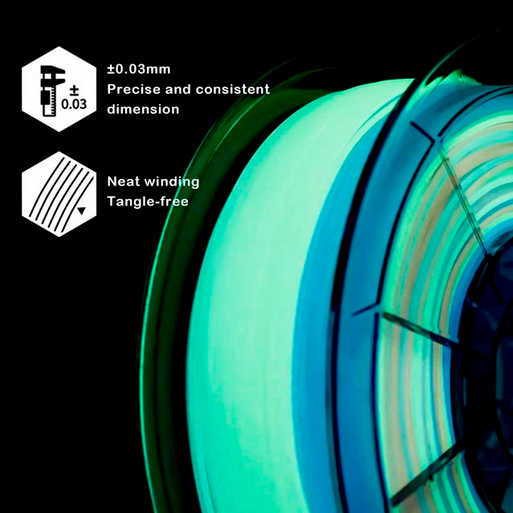 Glow Rainbow PLA 1.75mm