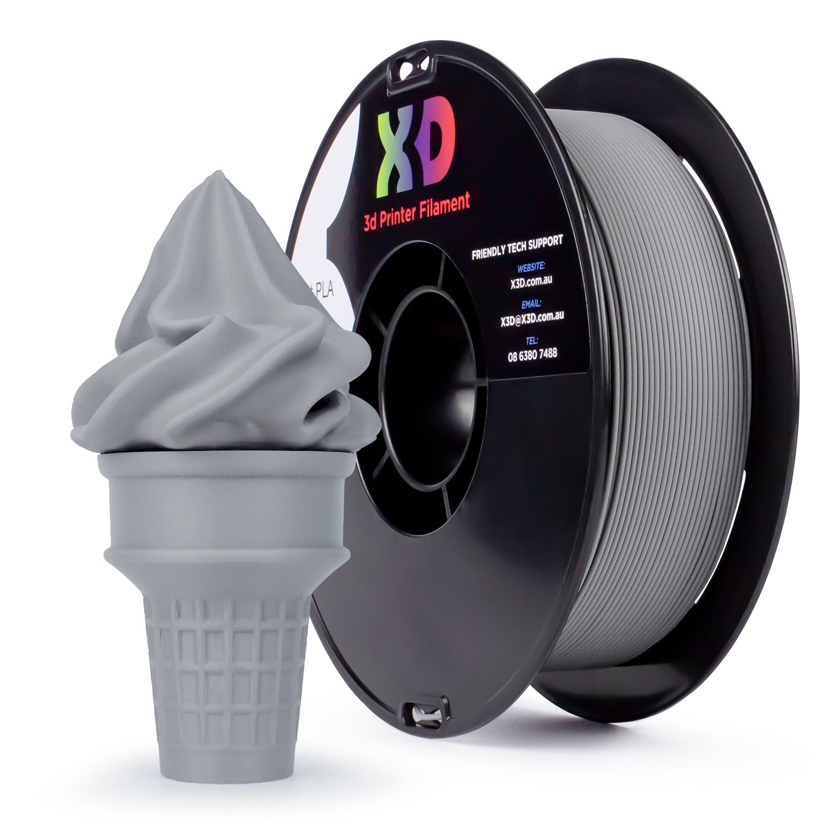 3d printing filament Matt PLA grey by X3D