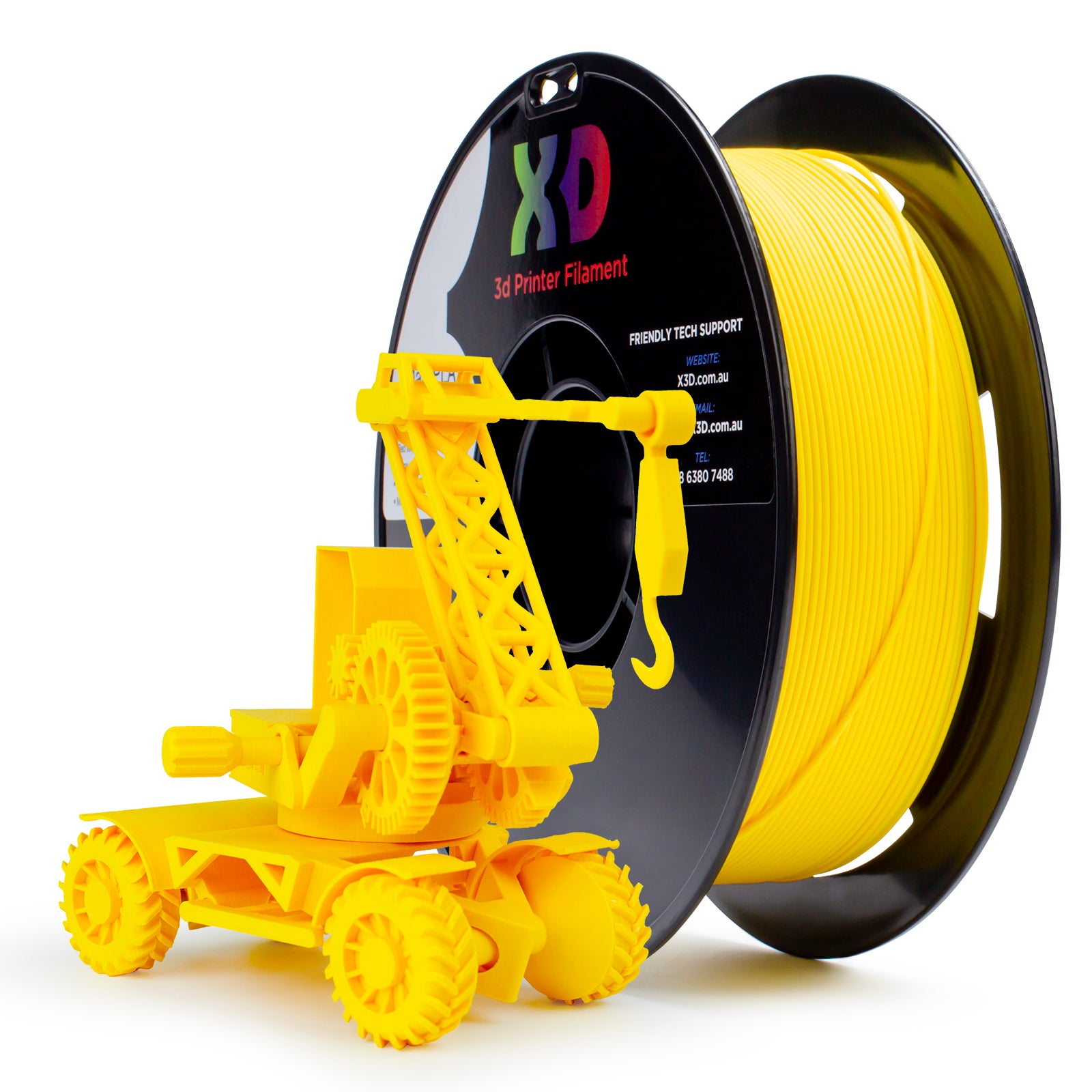 3d filament pla matt yellow by x3d australia
