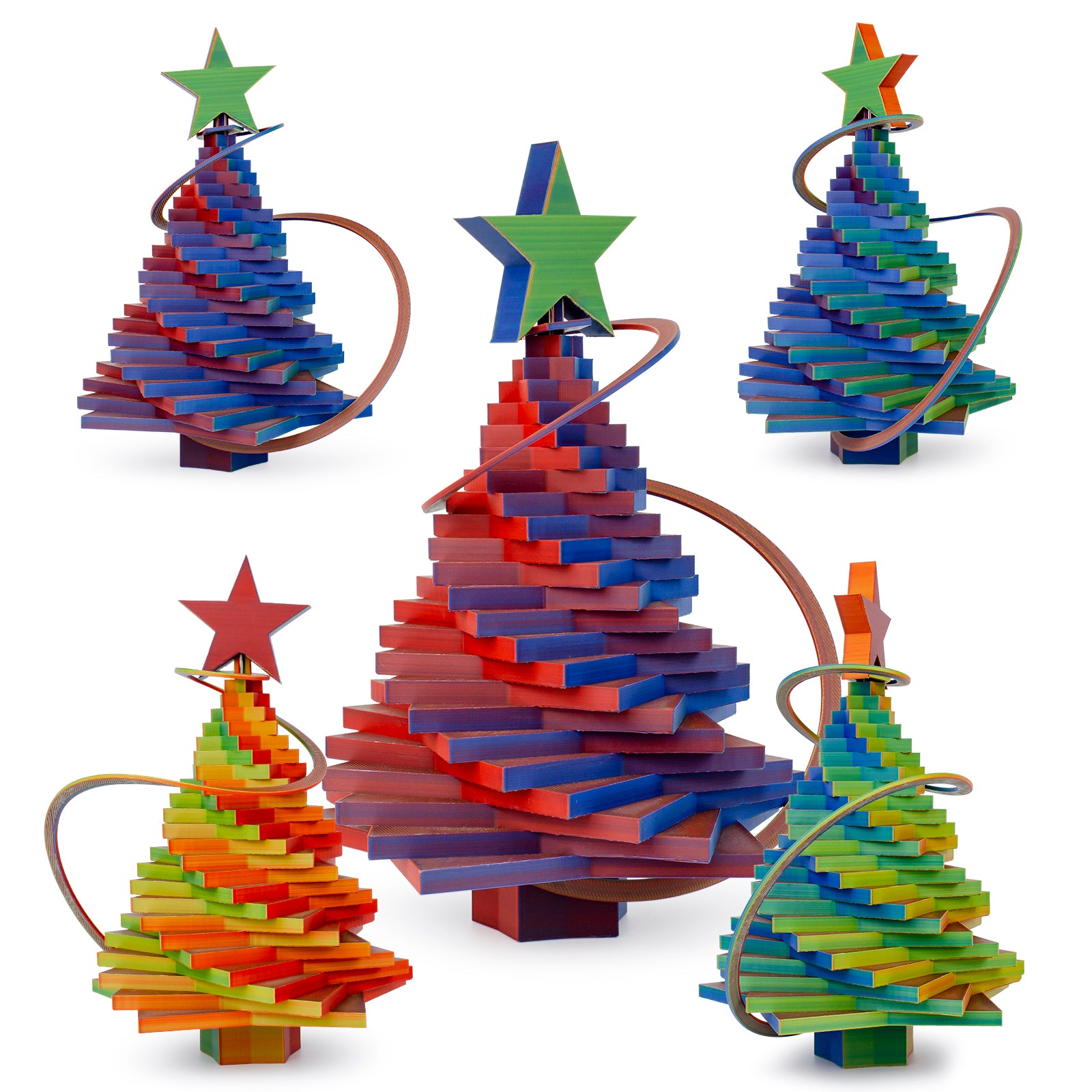 Tri-colour Matt PLA - Neon