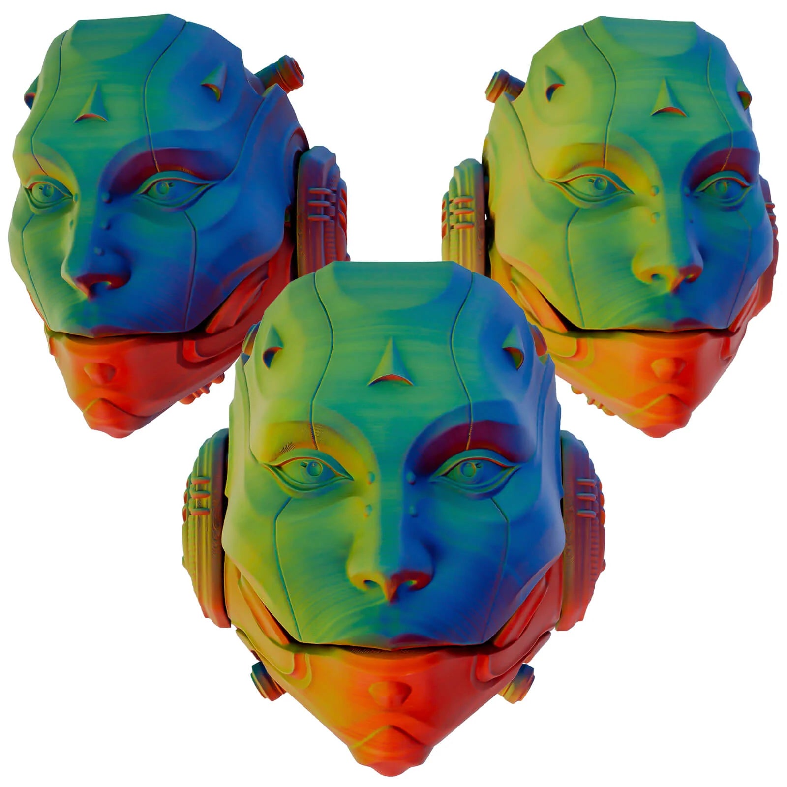 Tri-colour Matt PLA - Neon