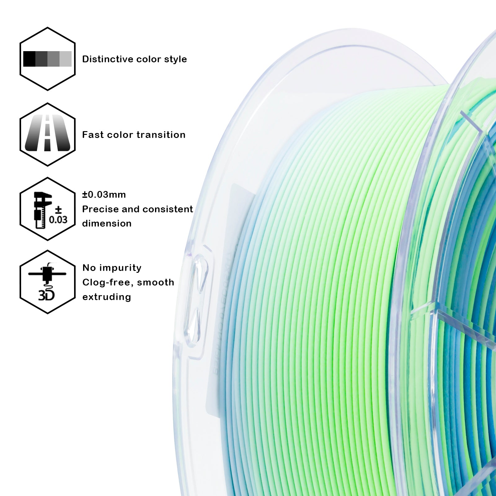 X3D Pro FAST Gradient Matt PLA - Ocean