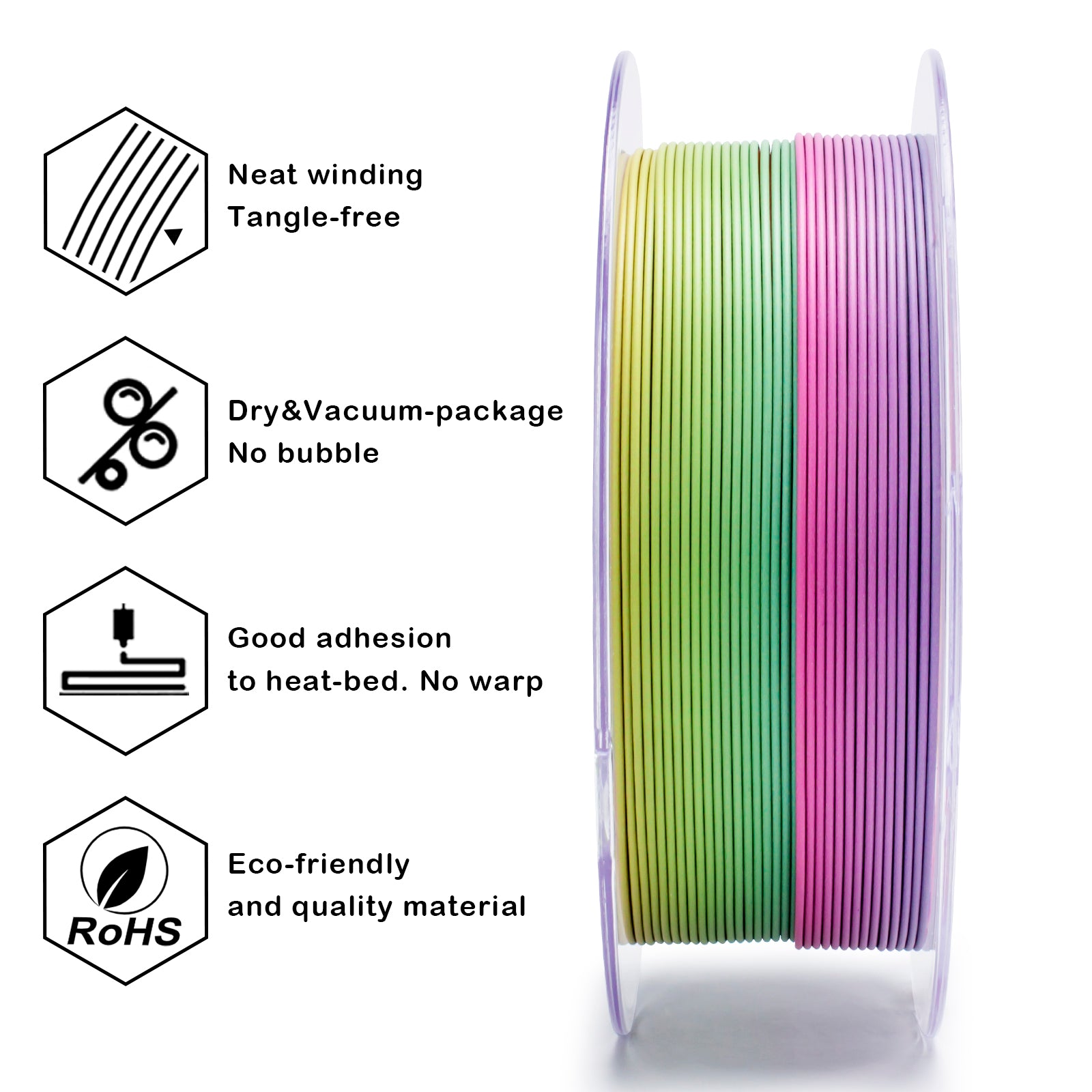X3D Pro FAST Gradient Matt PLA - Rainbow Blaze