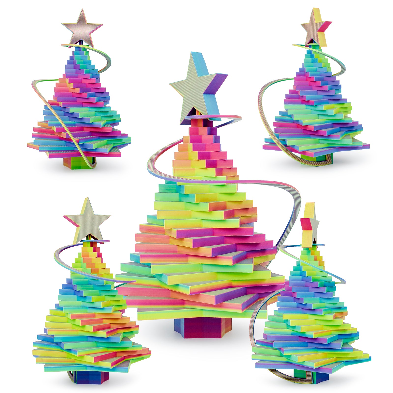 Tri-colour Matt PLA - Rosy Cloud