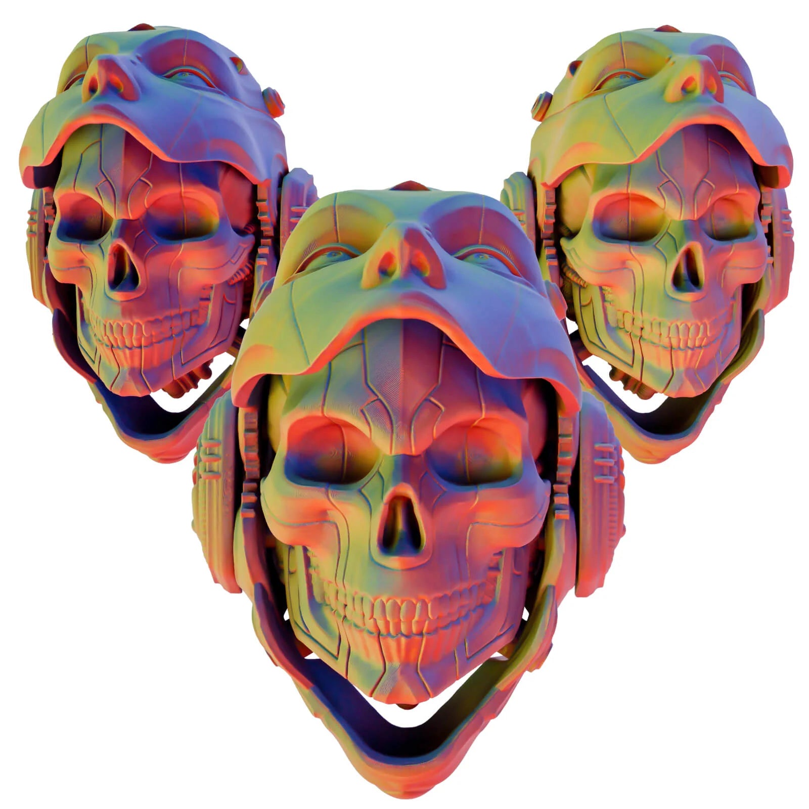 Tri-colour Matt PLA - Neon