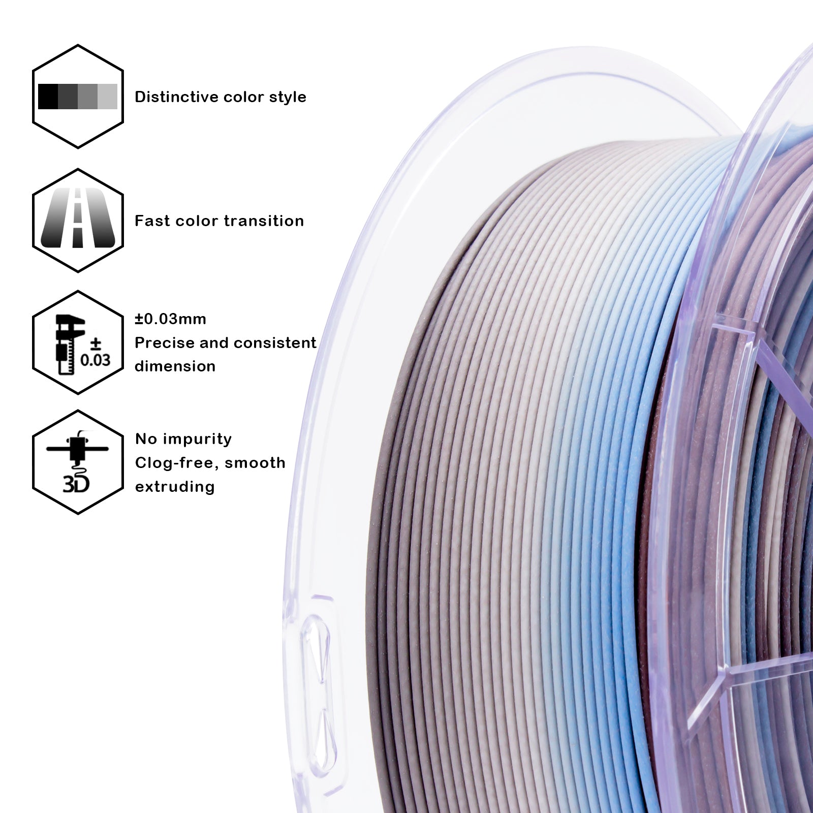 X3D Pro FAST Gradient Matt PLA - Twilight