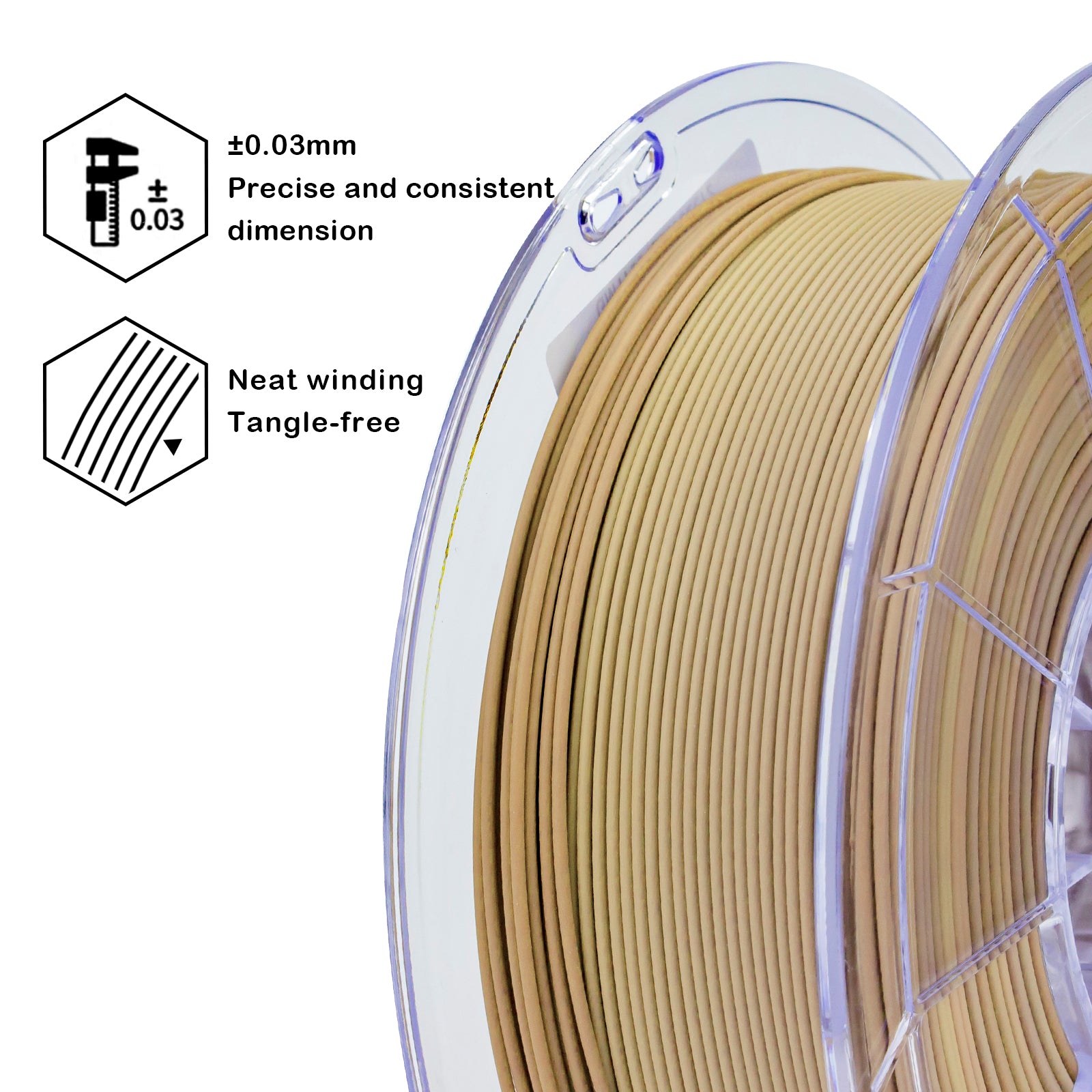 X3D Pro SLOW Gradient Matt PLA - Wood Grain