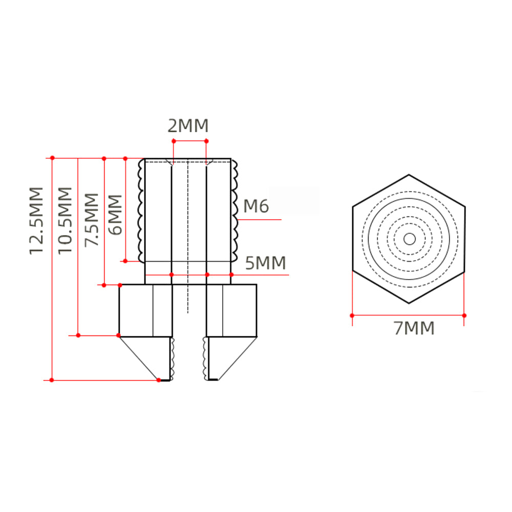 E3D Brass Nozzle