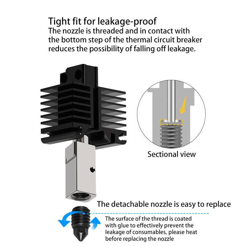 Bambu Lab Hardened Die Steel CHT Clone Nozzle - 0.4mm
