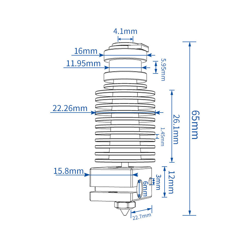 Voron 2.4 Trident extrusion E3D V6 head hot end