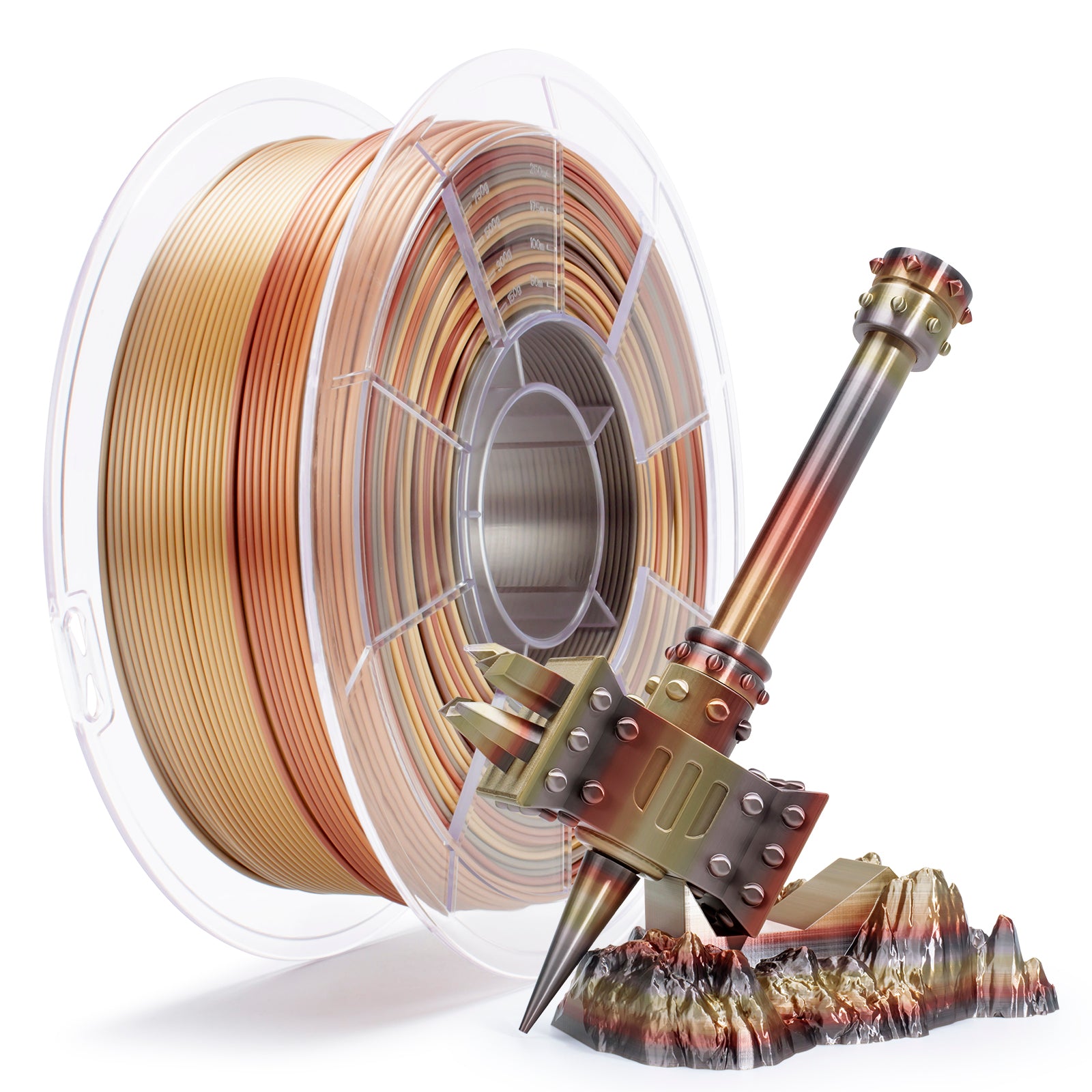 X3D Pro Gradient Silk PLA  - Ember