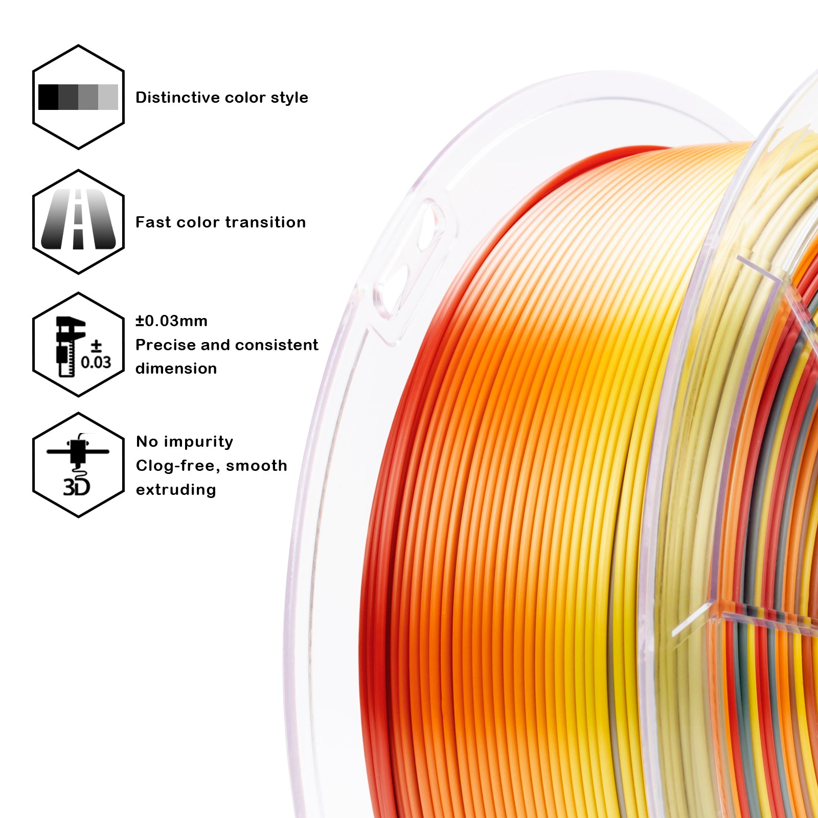 X3D Pro Gradient Silk PLA  - Chroma Ribbon
