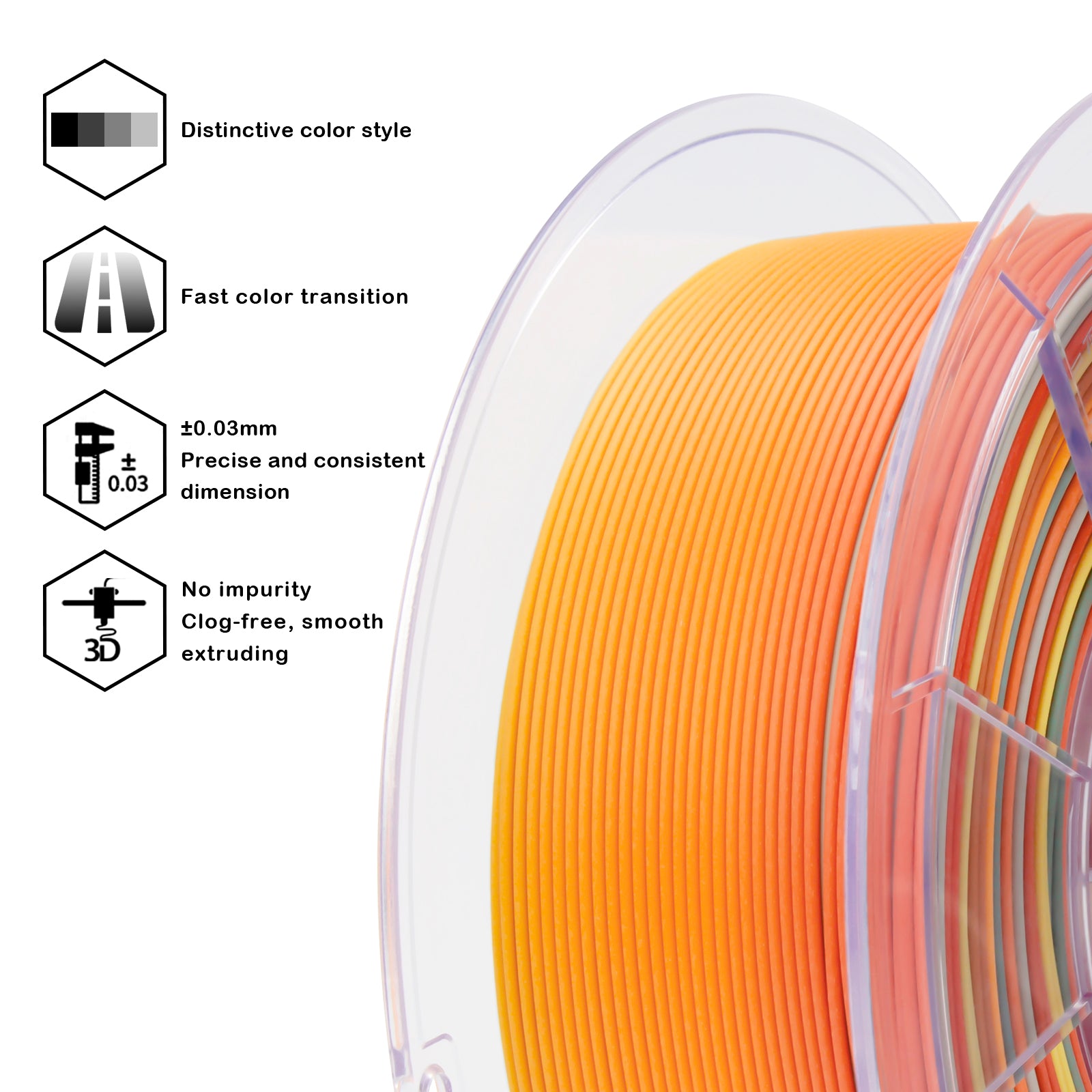 X3D Pro FAST Gradient Matt PLA  - Paint Splash