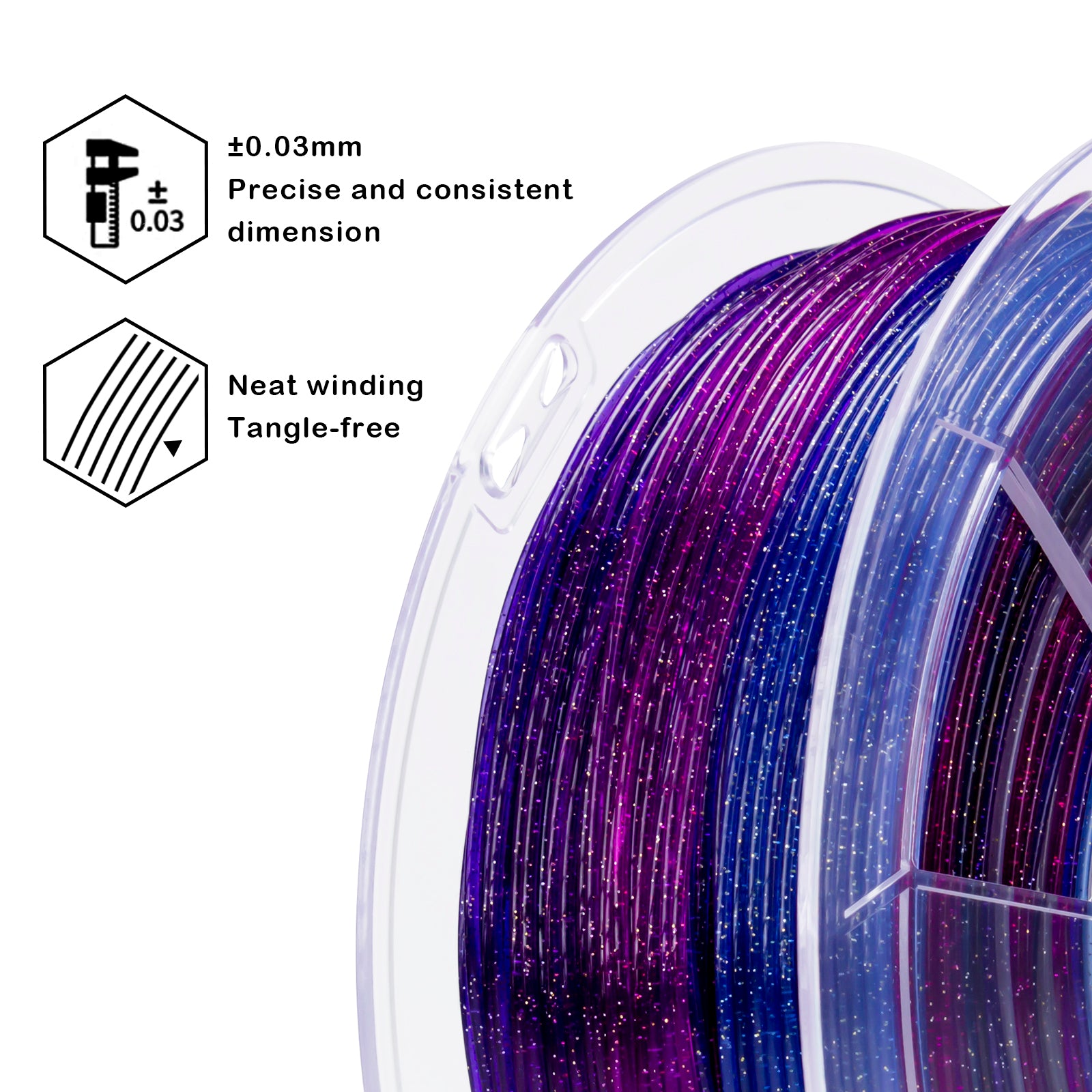 X3D Pro Gradient Twinkling PLA  - Galaxy