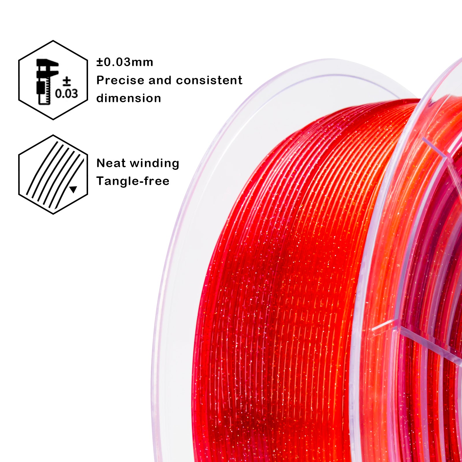 X3D Pro Gradient Twinkling PLA  - Flower Rose