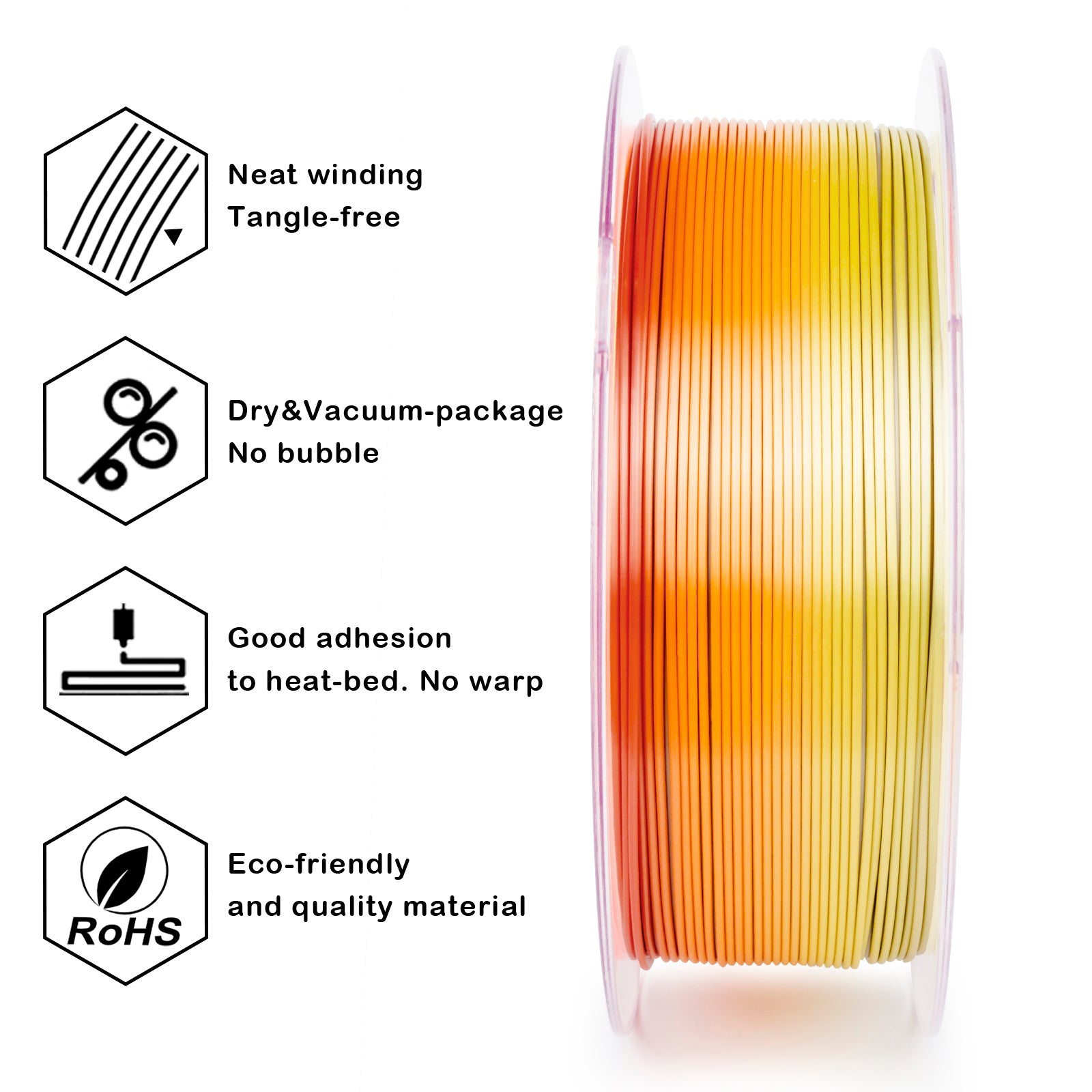 X3D Pro Gradient Silk PLA  - Chroma Ribbon