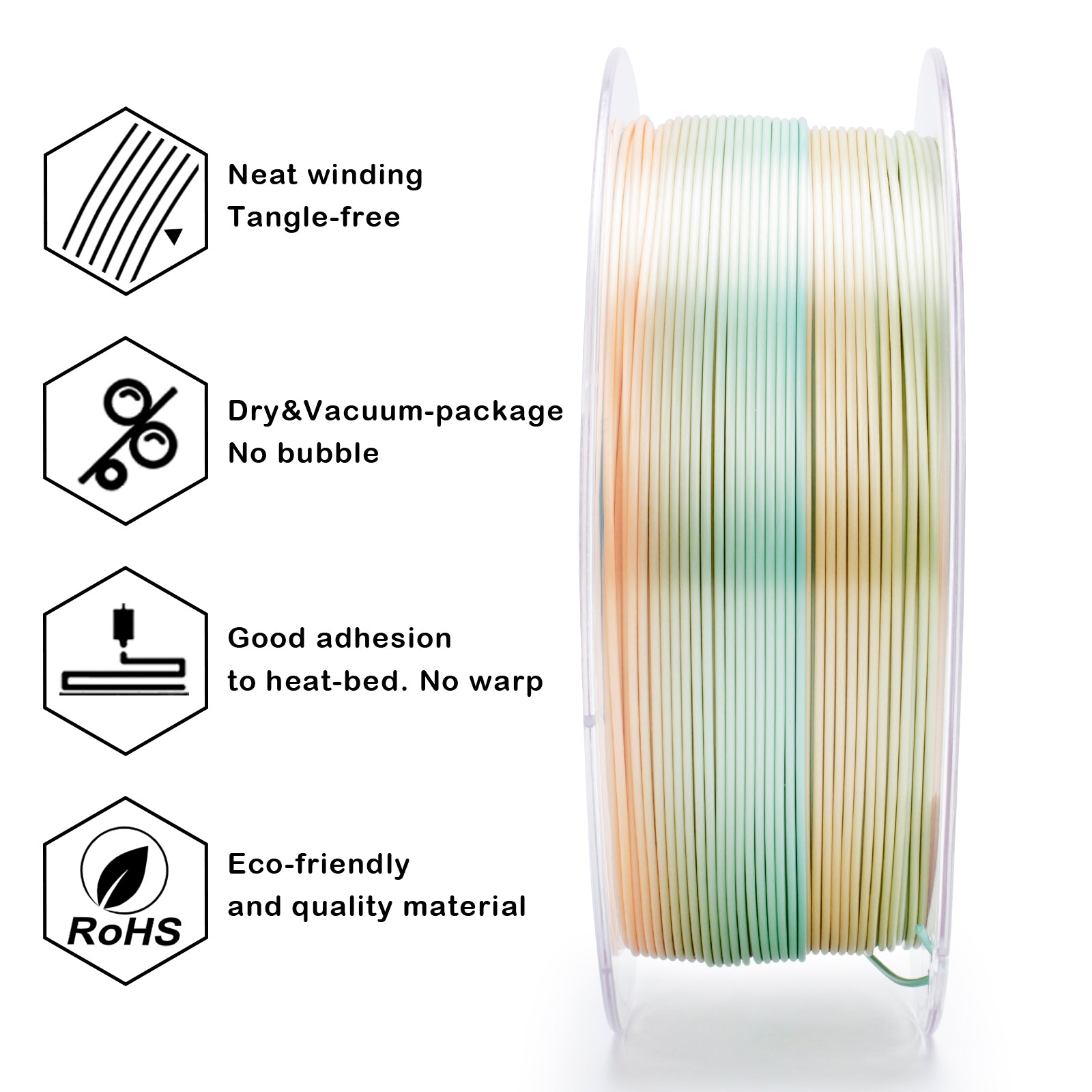 X3D Pro Gradient Silk PLA  - Creamy Teal