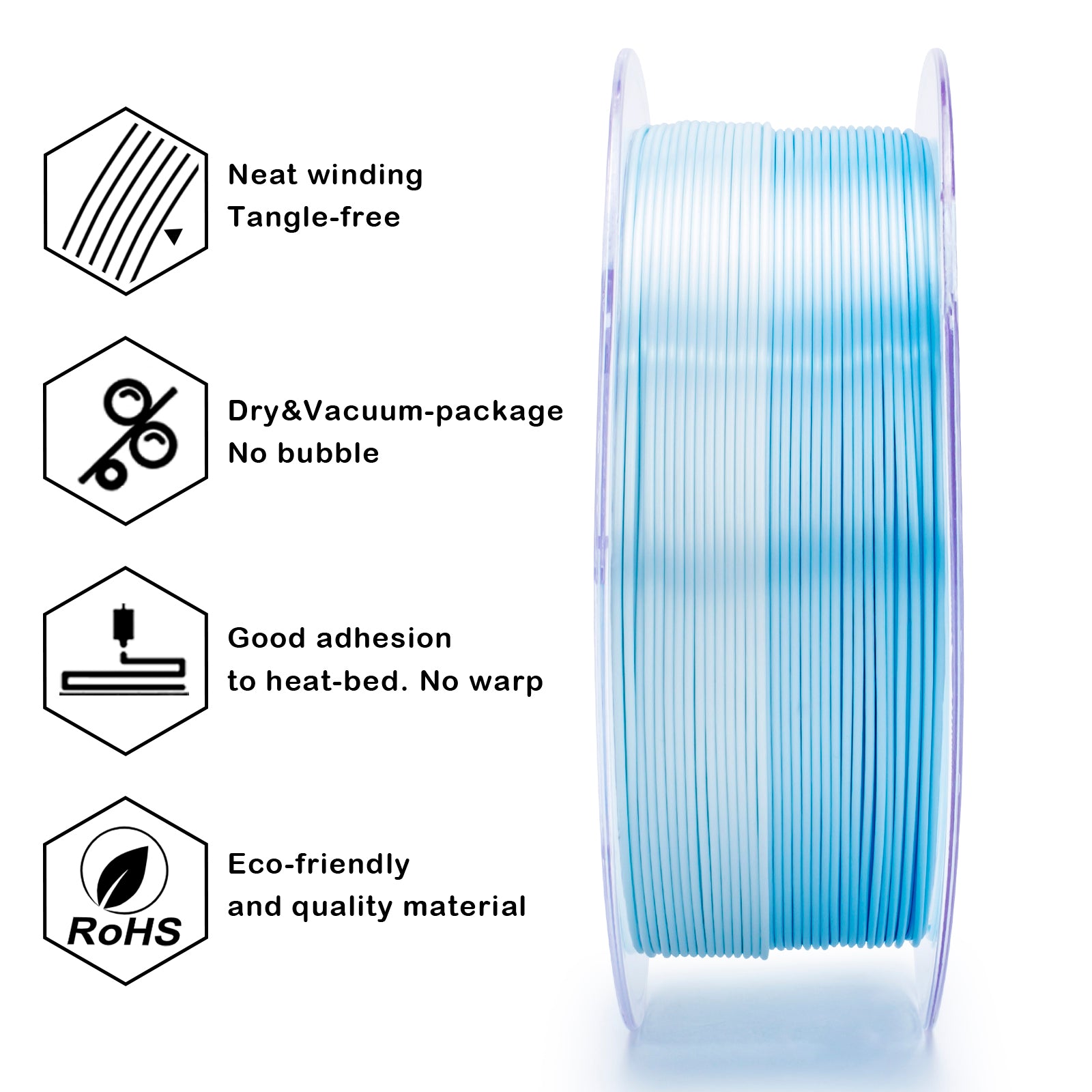 X3D Pro Gradient Silk PLA  - Ice Blue