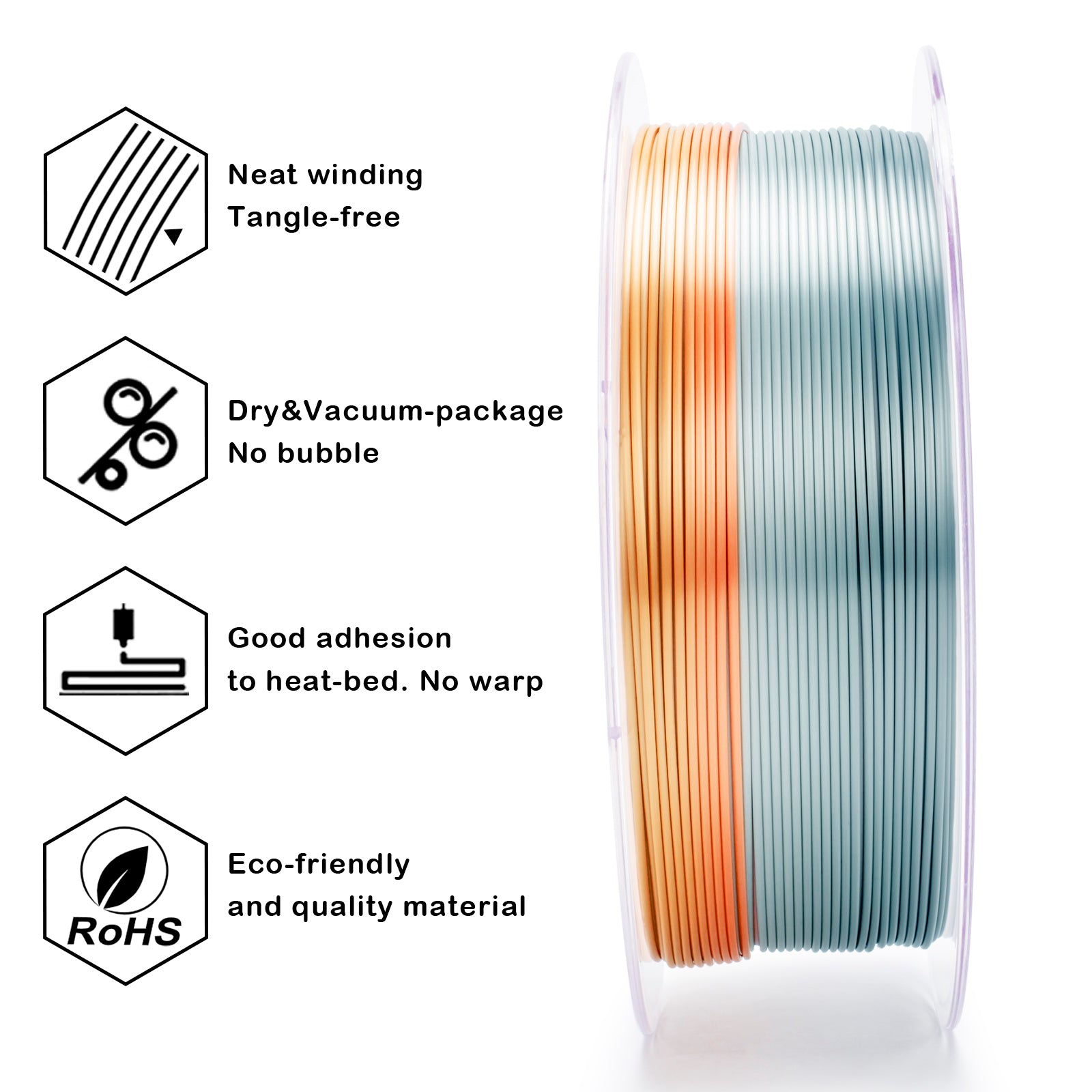 X3D Pro Gradient Silk PLA  - Mellow Horizon