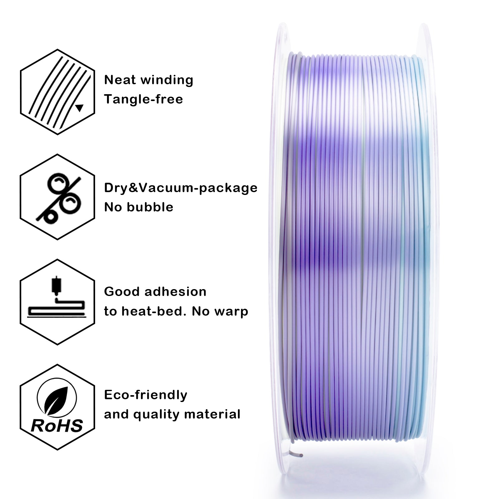 X3D Pro Gradient Silk PLA  - Steel Violet