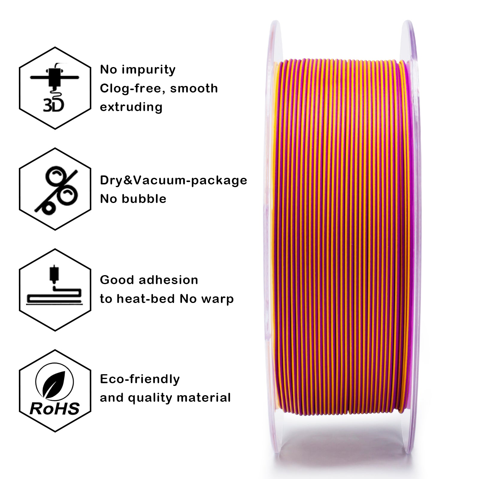 Tri-colour Matt PLA - Afterglow