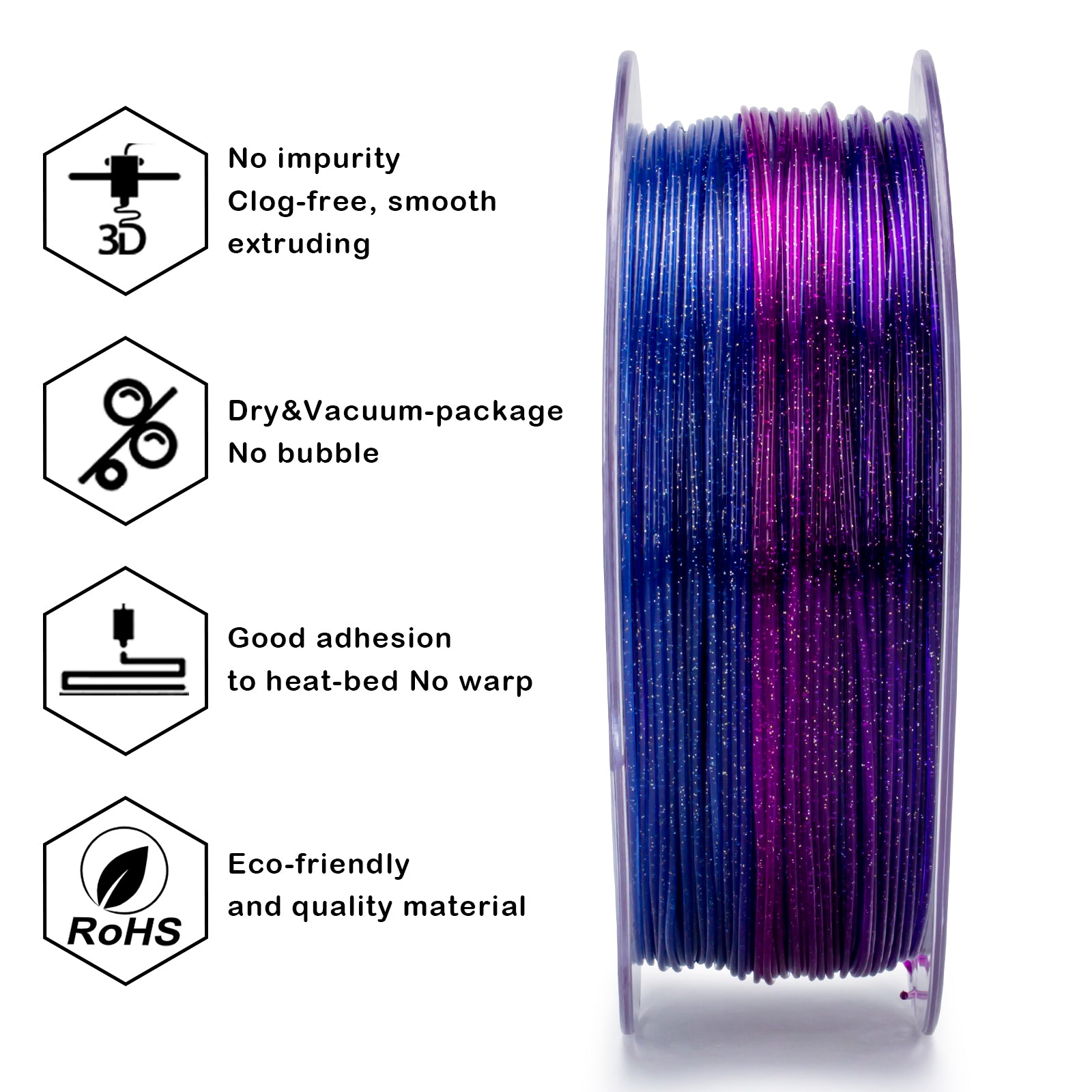 X3D Pro Gradient Twinkling PLA  - Galaxy