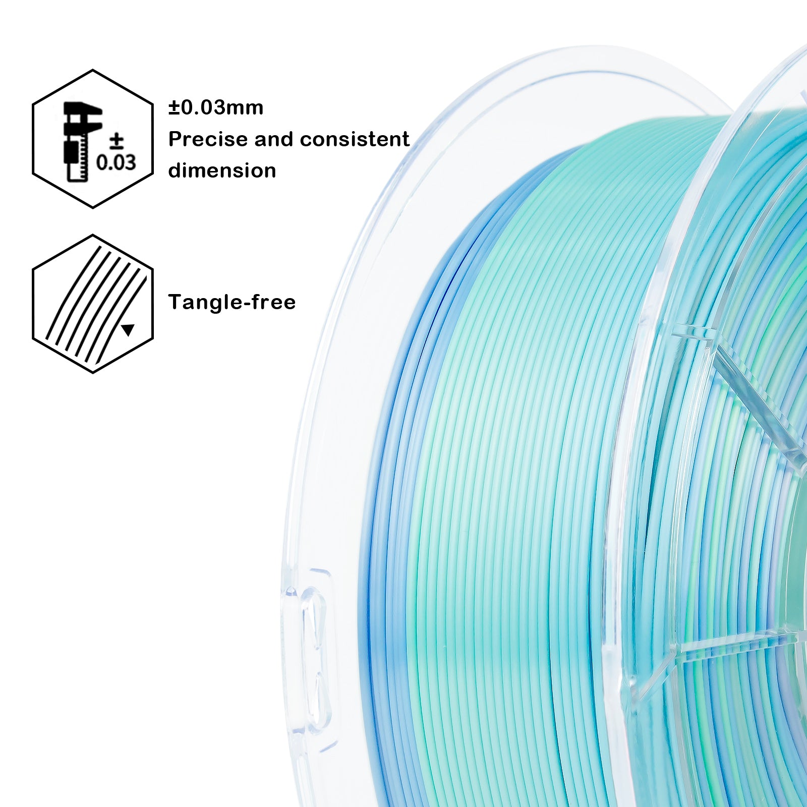 X3D Pro Gradient Silk PLA  - Pure