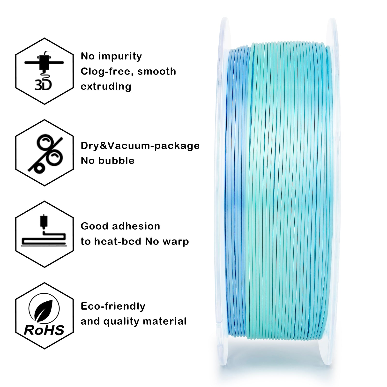 X3D Pro Gradient Silk PLA  - Pure