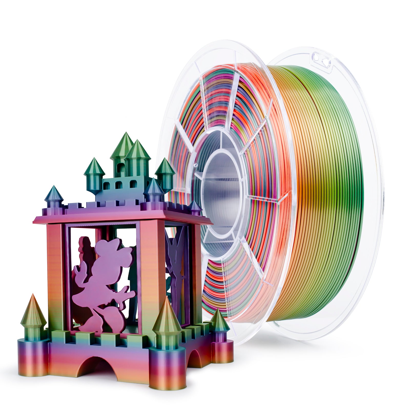 X3D Pro Gradient Silk PLA  - Rainbow