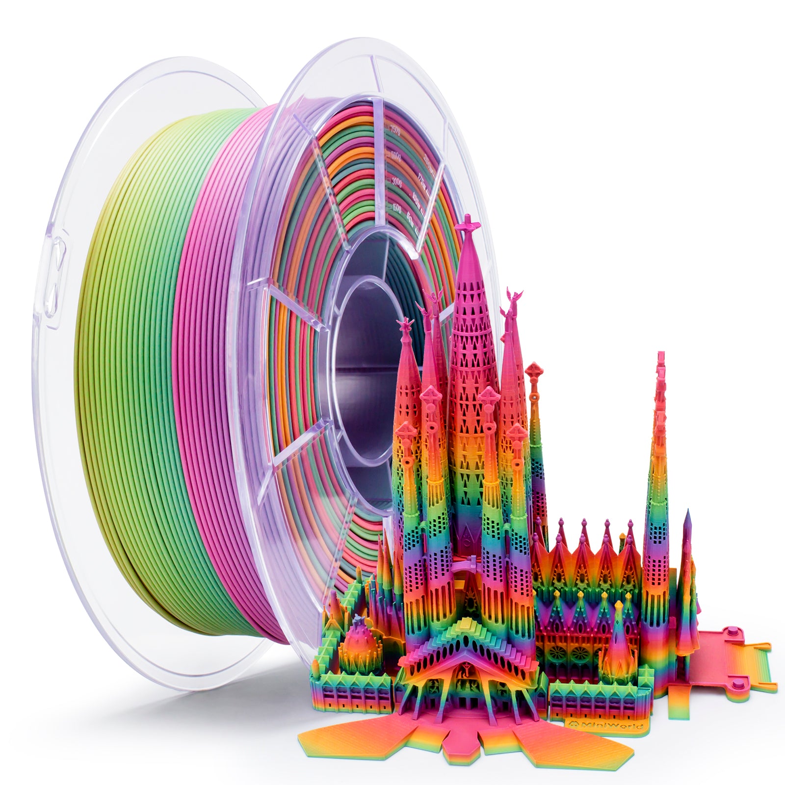 X3D Pro FAST Gradient Matt PLA  - Rainbow Blaze