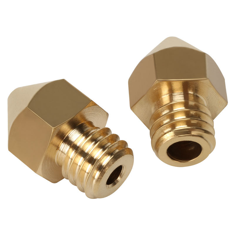 Brass nozzle with large diameter aperture 1.75/1.0mm