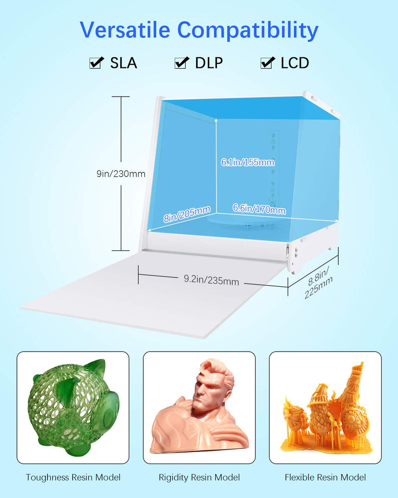 UV Resin Curing Light Box for LCD, SLA, DLP Resin Printers