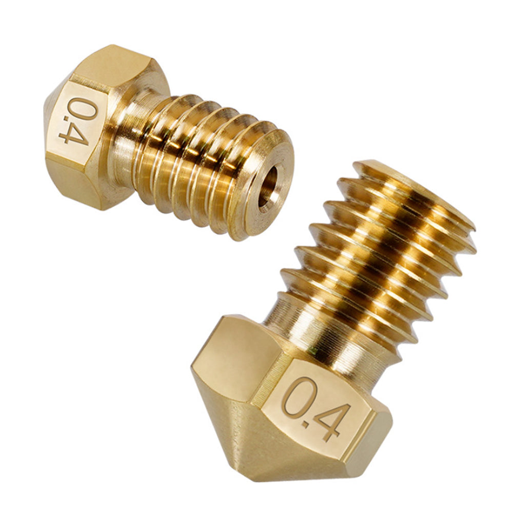 High Precision E3D Brass Nozzle - M6 thread - 0.4mm