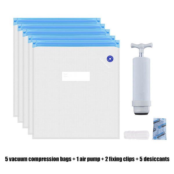 Five Vacuum Sealing Bags with Filament Pump