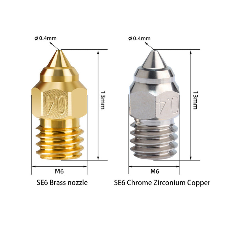CR-6SE Chrome Zirconium Copper Nozzle 0.4mm