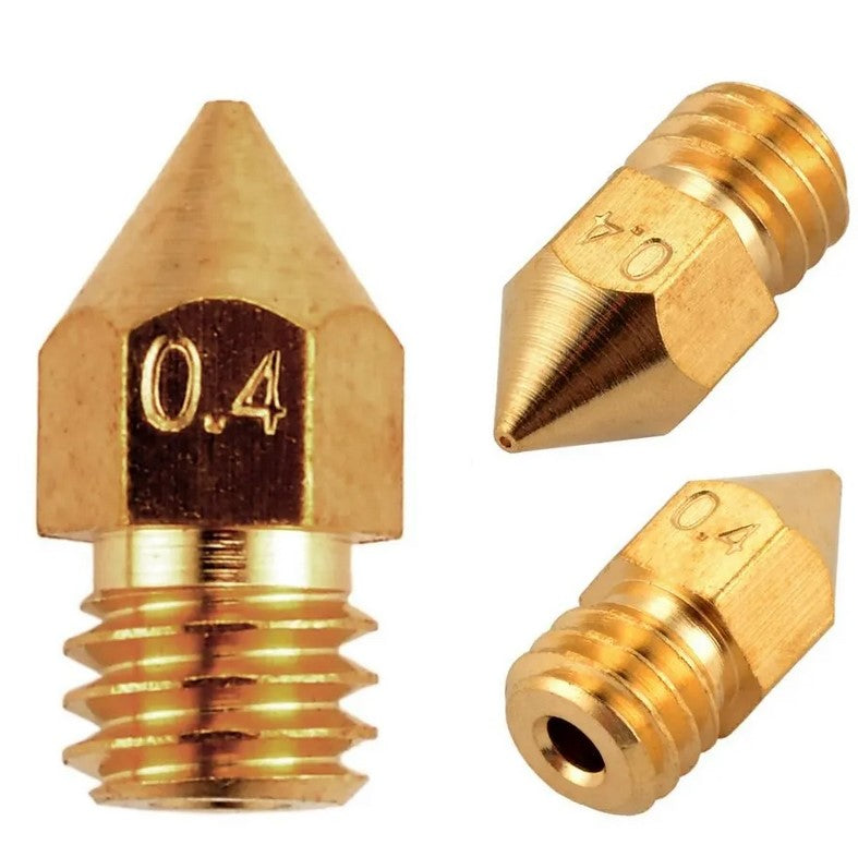 High Precision Swiss MK8 Brass Nozzle - M6 - 0.4mm